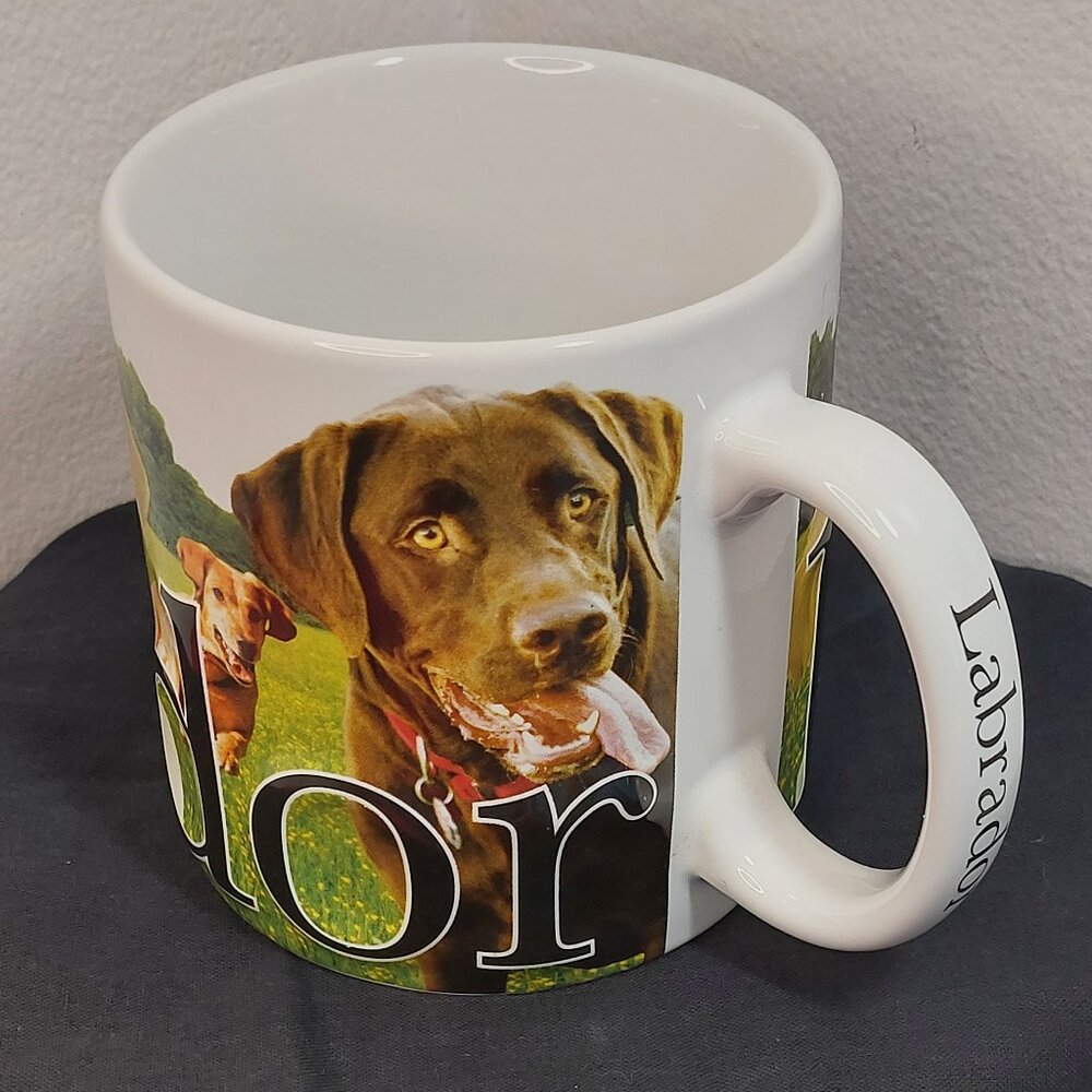 Americaware Embossed Large Coffee Mug Labrador Retriever 2011 NWOT